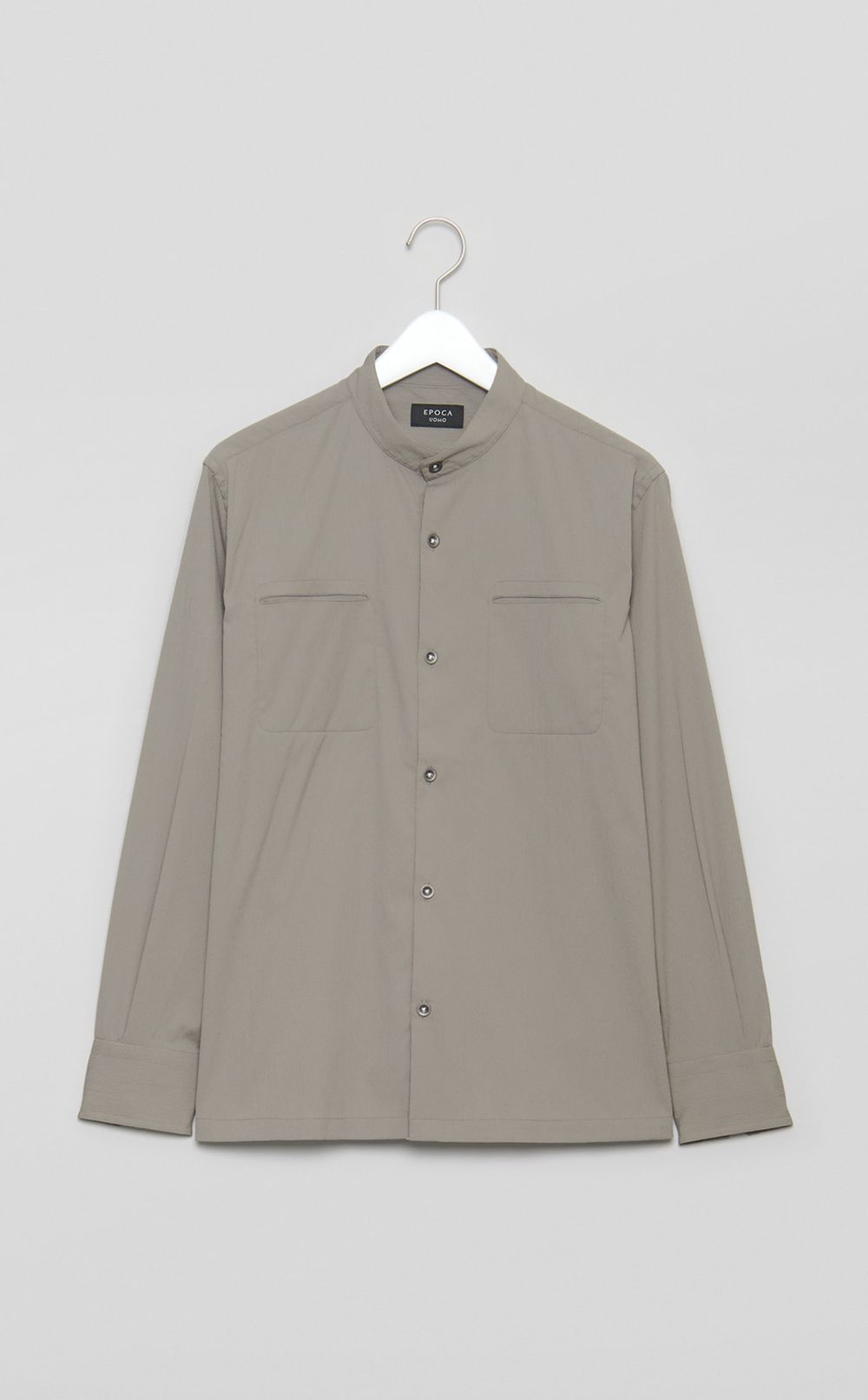 スタンドカラーシャツ