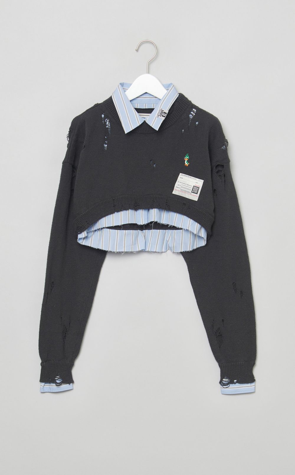 クロップドレイヤードプルオーバー