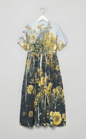 プリントショートスリーブワンピース