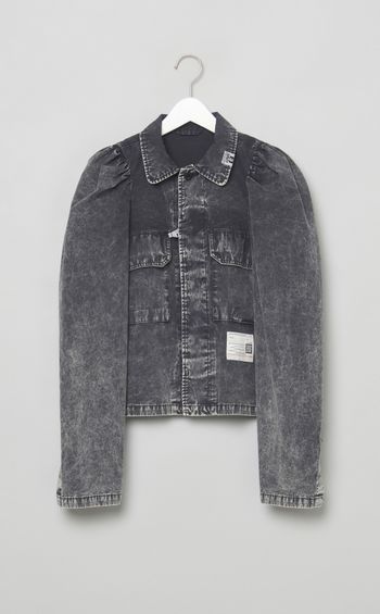 ミリタリーパフスリーブシャツ