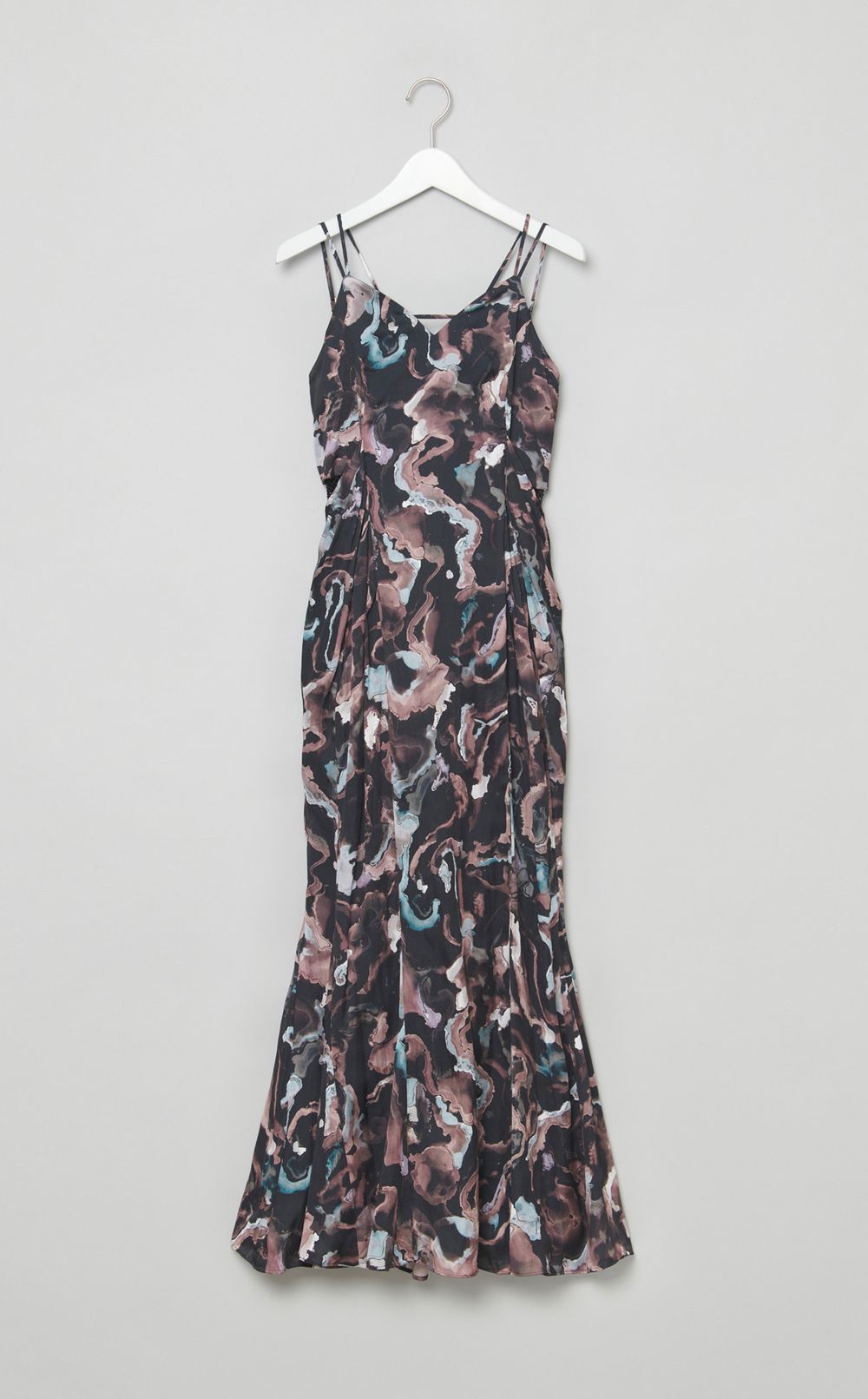 ボタニカルプリントキャミソールドレス