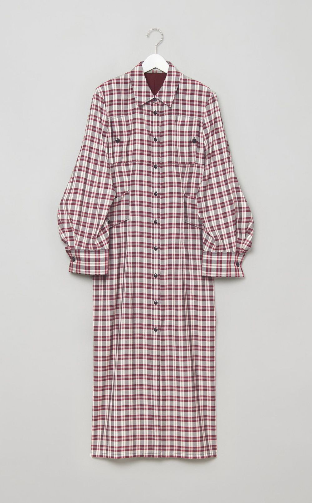 チェックシャツワンピース