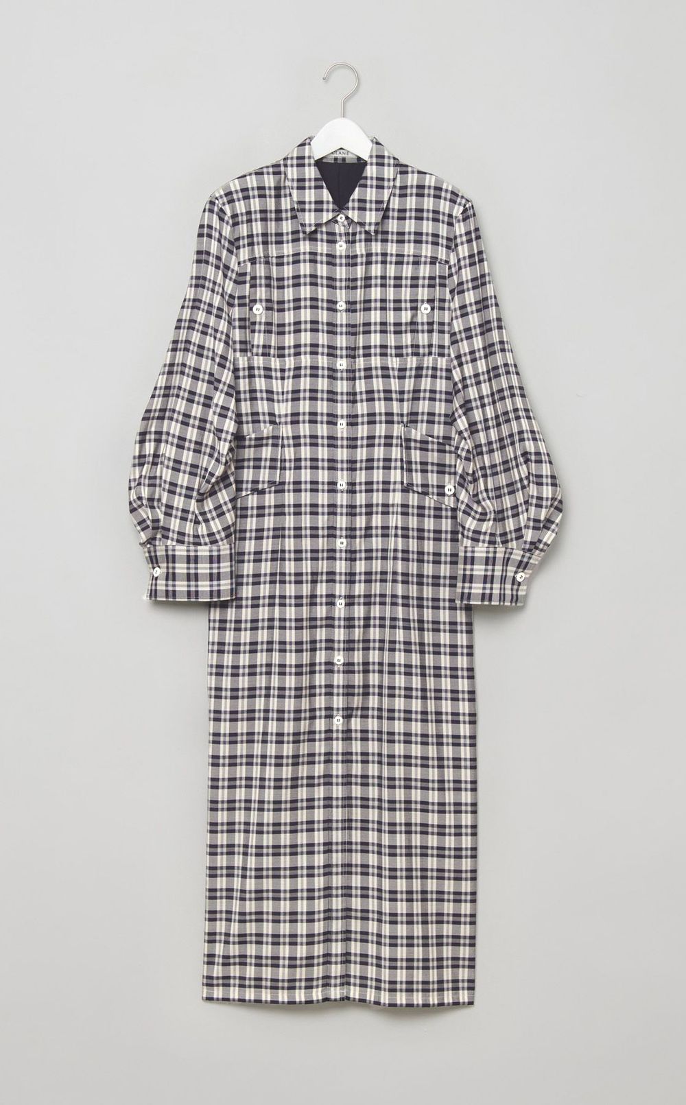 チェックシャツワンピース