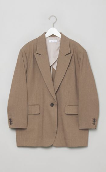 リネンウールワイドジャケット