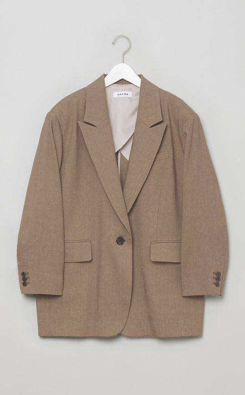 リネンウールワイドジャケット