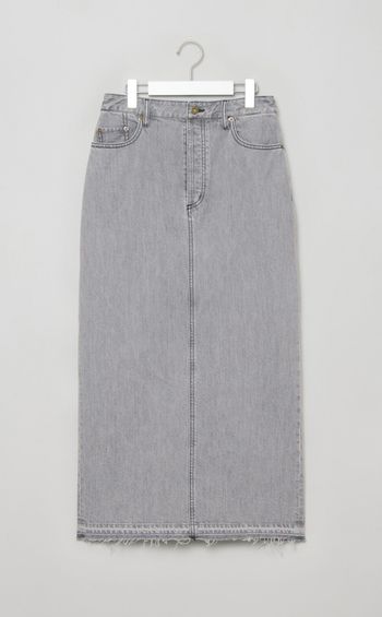 デニム Iラインロングスカート