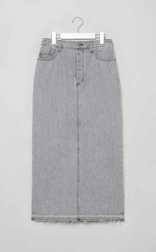 デニム Iラインロングスカート
