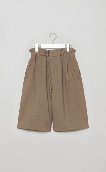 リネンウールハーフショートパンツ