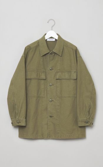 バックサテンミリタリージャケット