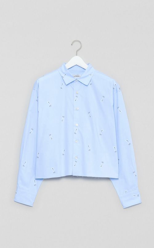 ボーンフラワーショートシャツ