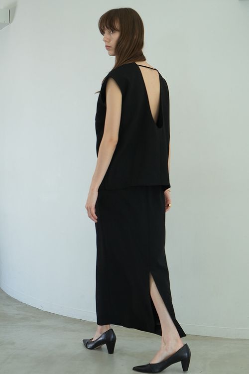 レイヤードバックオープンワンピース