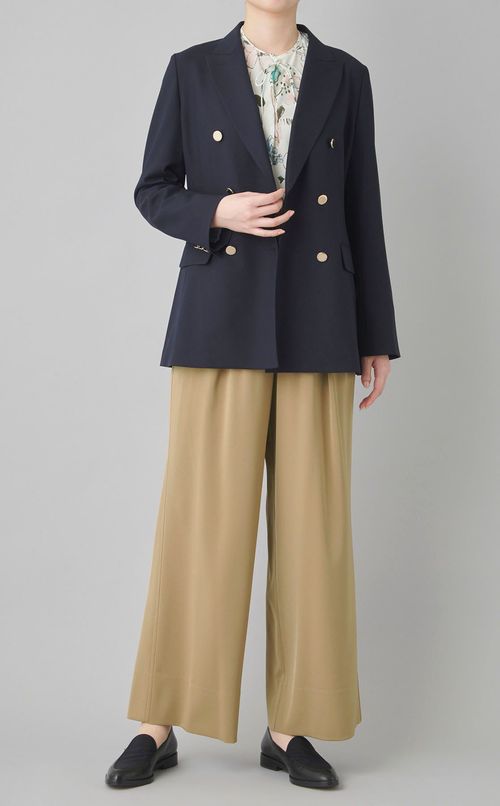 ストレッチイージーワイドパンツ