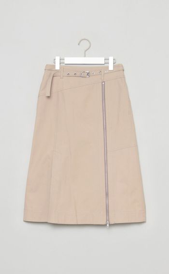 シフォンレイヤードベルテッドスカート