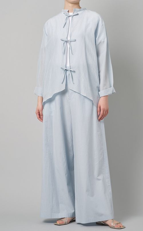 コットンリネンサイドラインパンツ