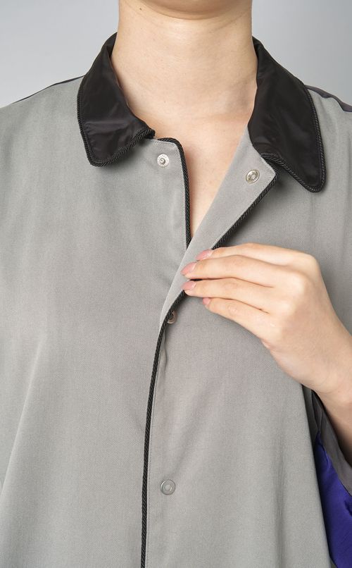 【reADdress】パッチワークパジャマシャツ