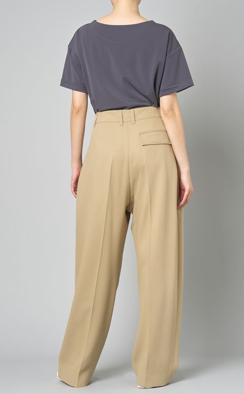 ダブルプリーツフロントパンツ