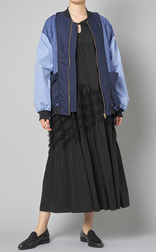 【reADdress】パッチワークブルゾン