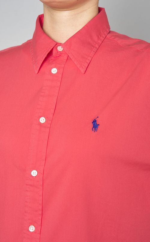 フロントボタンコットンシャツ