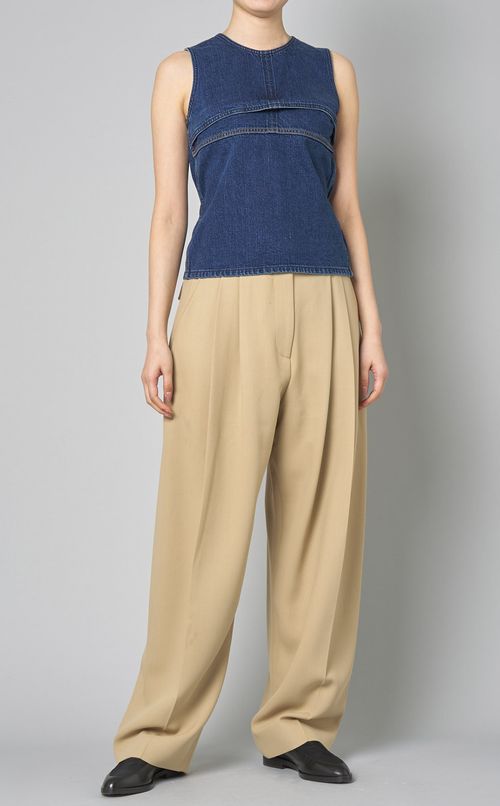 ライダースディテールデニムトップス