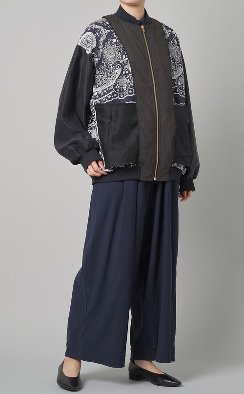 【reADdress】パッチワークブルゾン