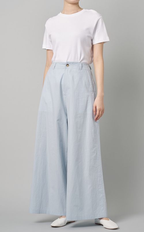 コットンリネンサイドラインパンツ