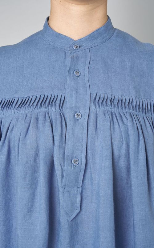 リネンタックパフスリーブワンピース