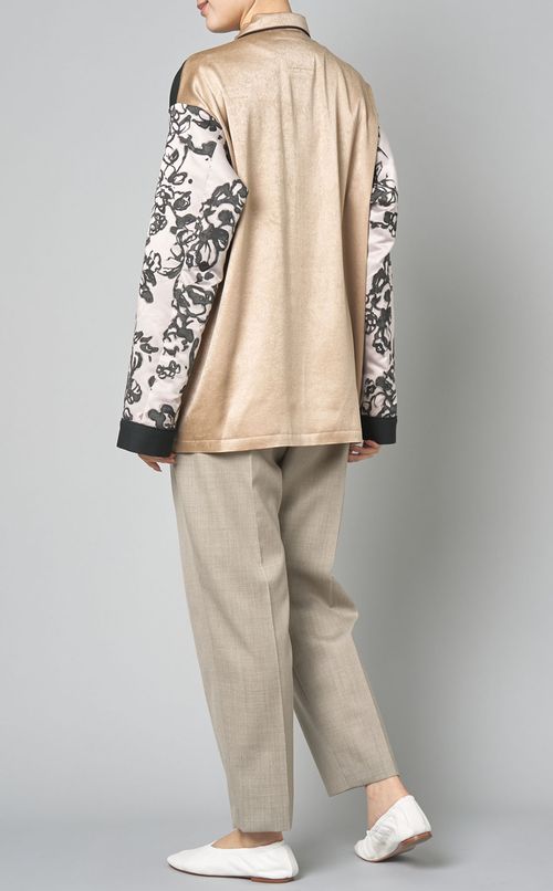 【reADdress】パッチワークパジャマシャツ