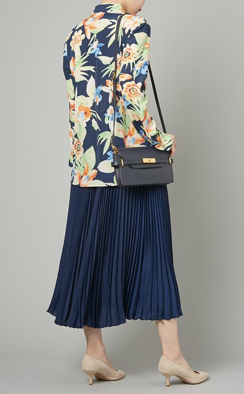 フラワープリントシャツ