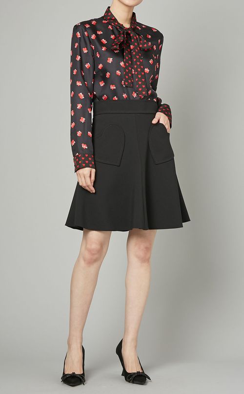 ハートポケットフレアスカート