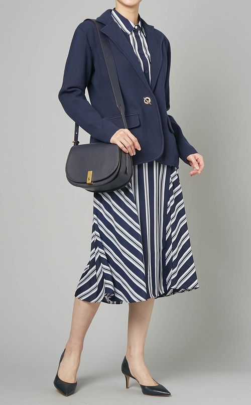 ストライプパネルスカート