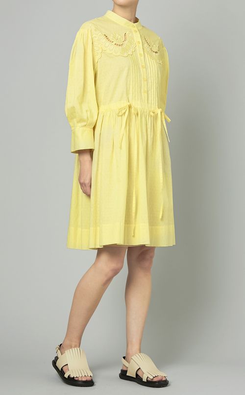 エンブロイダリーコットンワンピース