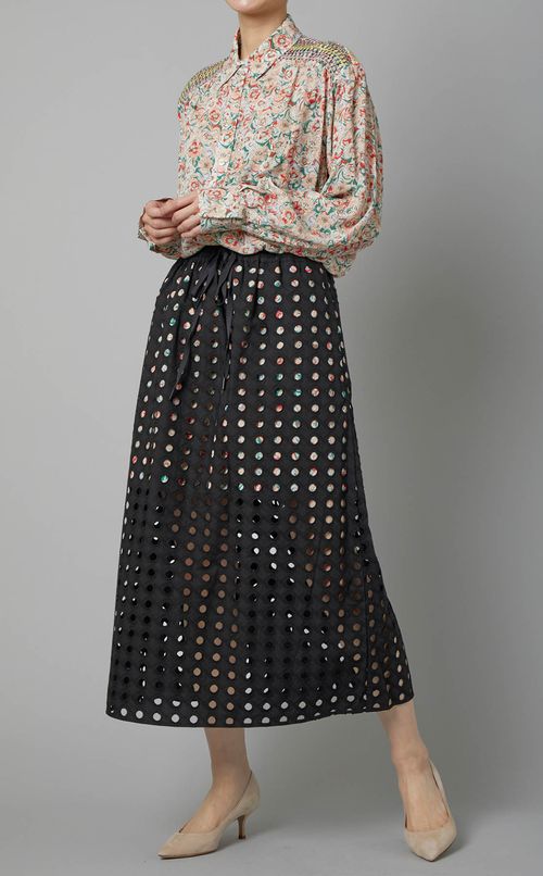 マルチアイレットロングスカート