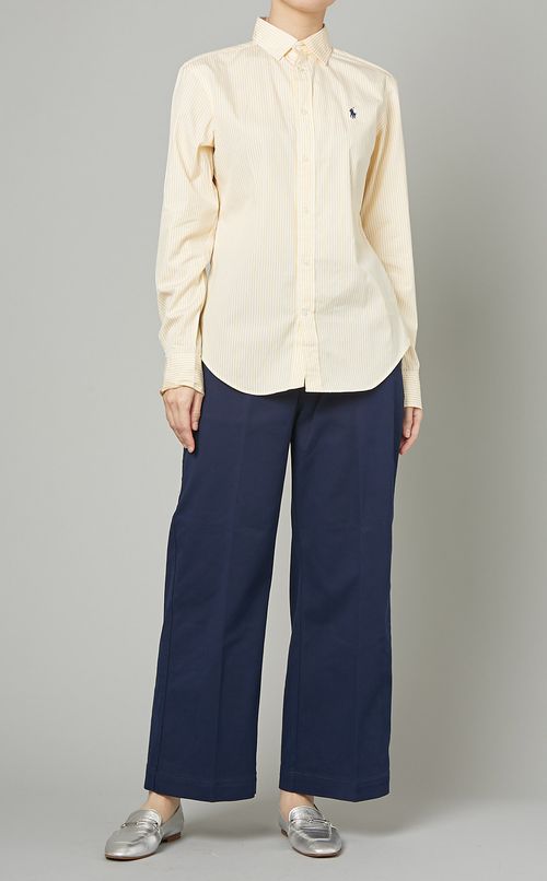 ワイドチノクロップドパンツ