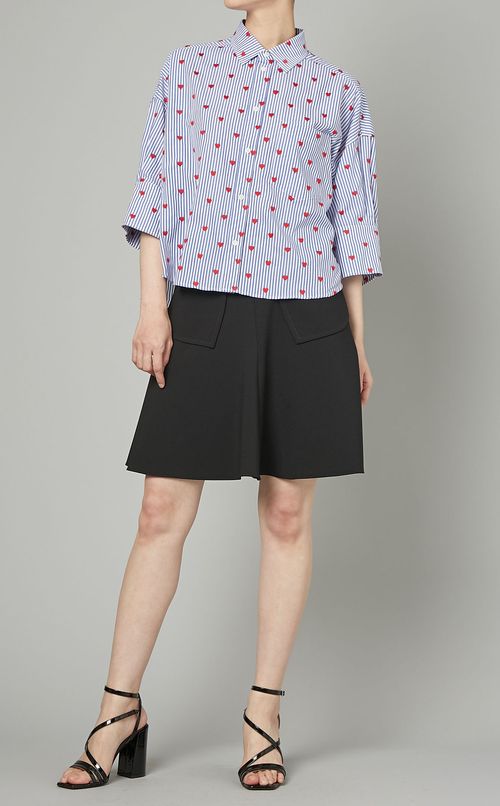 ハートポケットフレアスカート