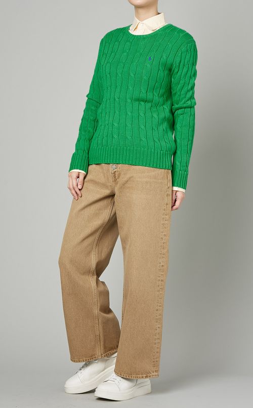 クロップドワイドデニムパンツ