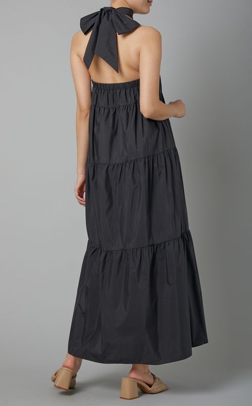 ホルターネックティアードワンピース