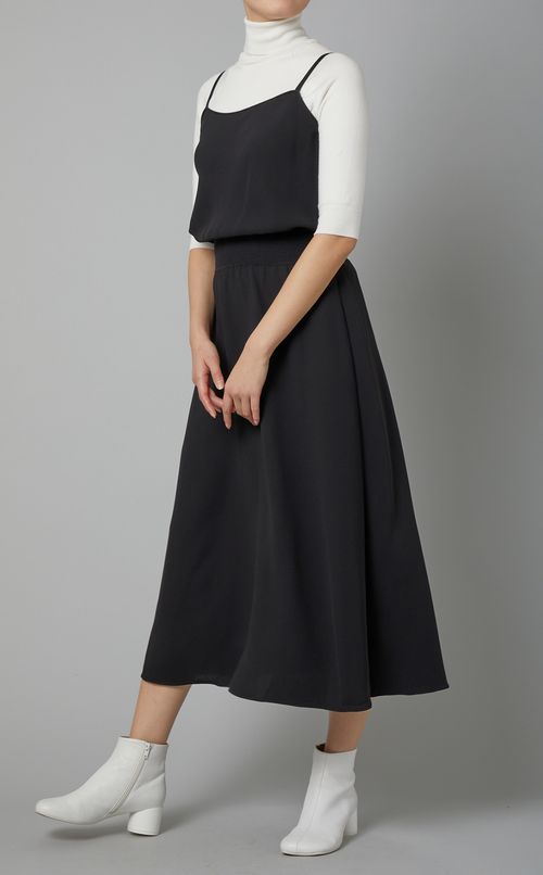 ウエストリブキャミソールワンピース