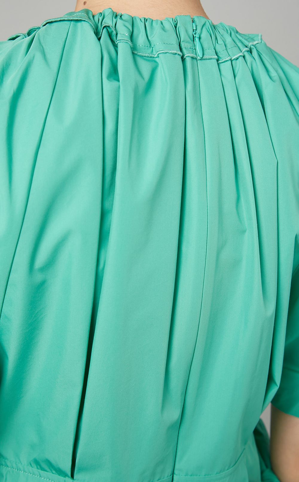 コットンポプリンショートスリーブドレス