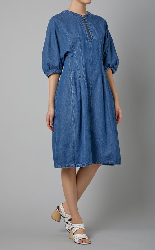 アワーグラスデニムワンピース