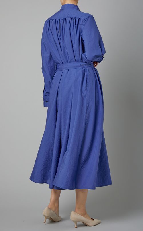 ギャザーシャツワンピース