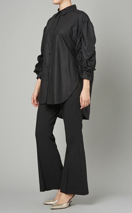 ギャザースリーブシャツ