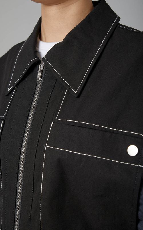 コットンキャンバスリップストップブルゾン