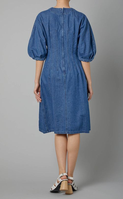 アワーグラスデニムワンピース