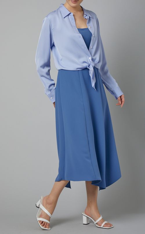 アシンメトリーヘムワンピース