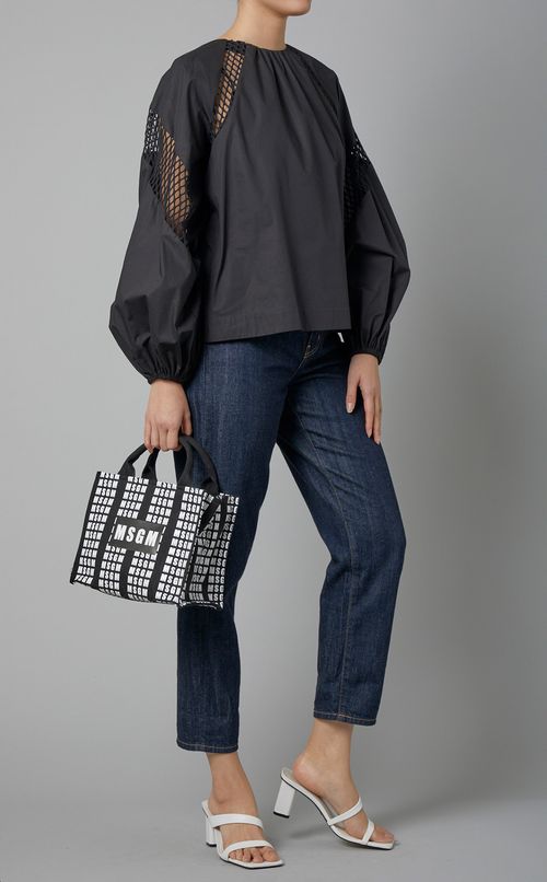 ストラップ付キャンバスロゴミニバッグ