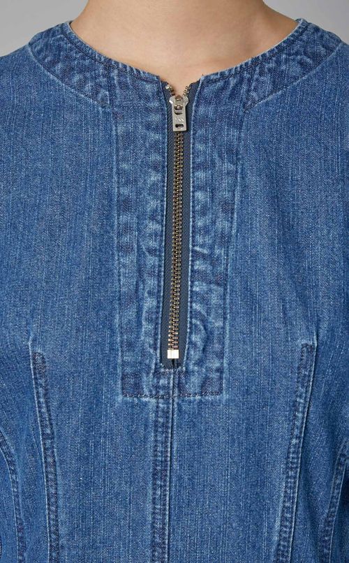 アワーグラスデニムワンピース