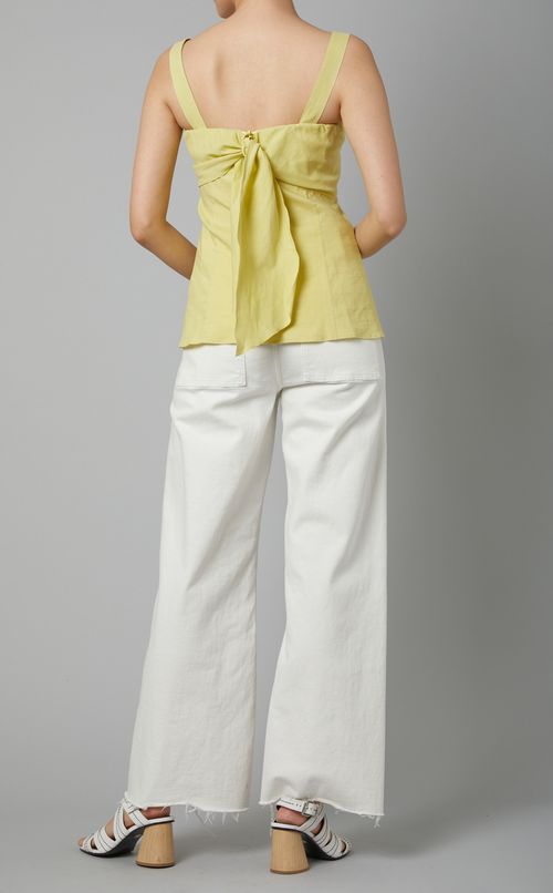 スリーブレスドレープブラウス