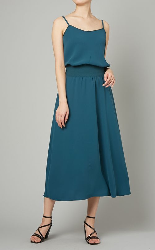 ウエストリブキャミソールワンピース