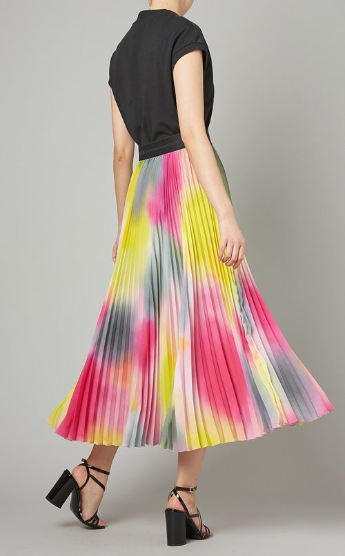 マルチカラータイダイプリーツスカート