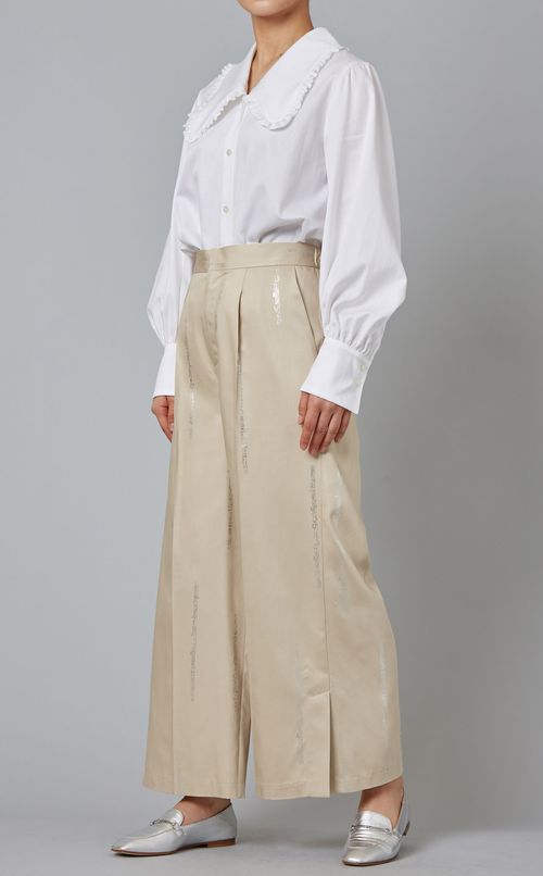 箔プリントワイドパンツ